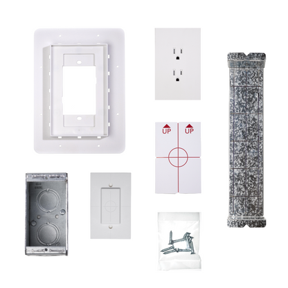 Flush Mount Outlet Kit - 5/8" Drywall Applications