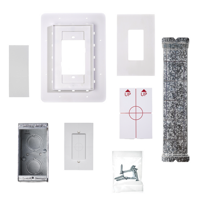 Flush Mount Switch Kit for 1/2" Drywall Applications - 1 Gang