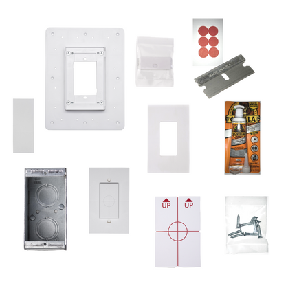 Flush Mount Switch Kit for Cabinetry and Wood Installation