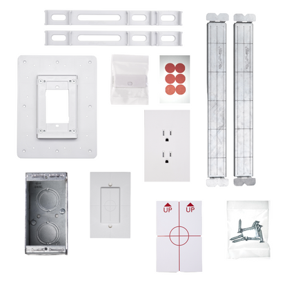 Flush Mount Outlet Kit for Tile Surfaces